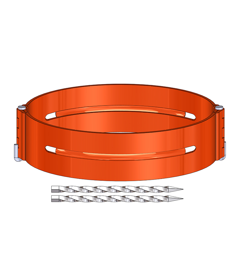 Hinged Spiral Nail Stop Collar
